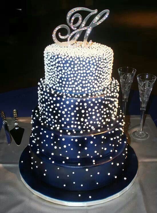 Starry Night Wedding Cake
