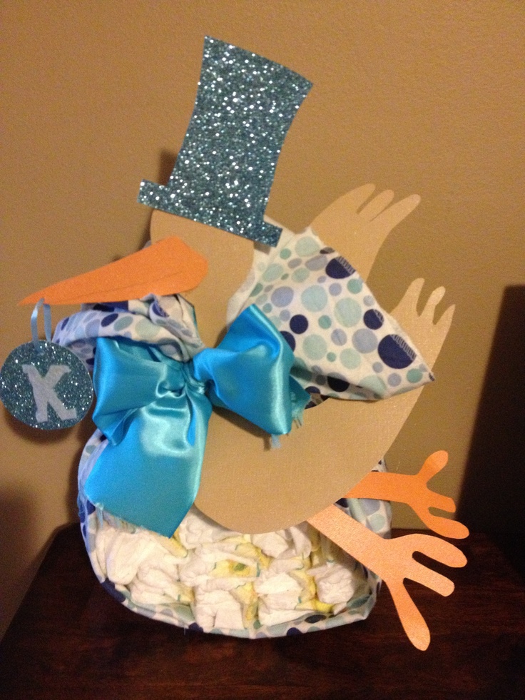 Stork Diaper Cake