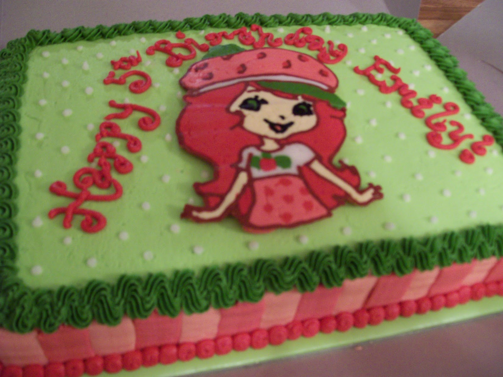 Strawberry Shortcake Birthday Cake