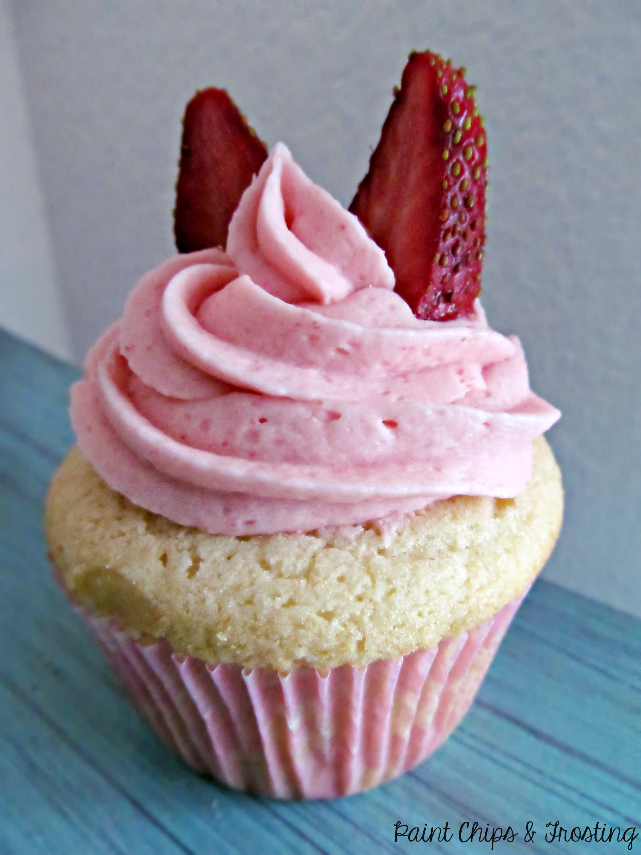 Strawberry Surprise Cupcakes