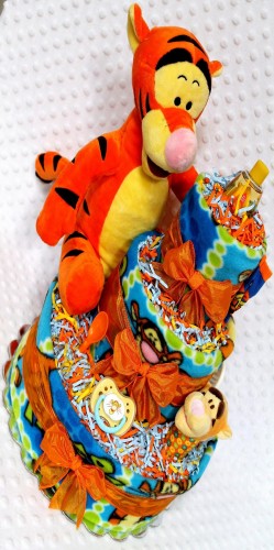 Tigger Baby Shower Diaper Cake