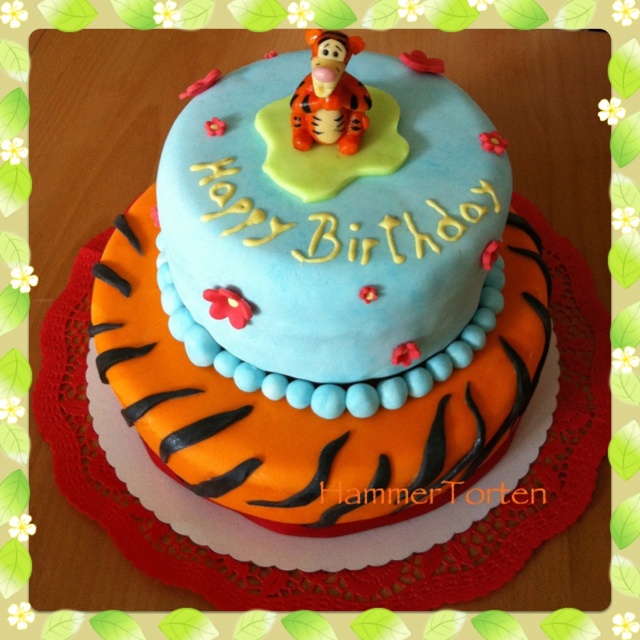 Tigger Birthday Cake