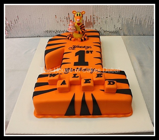 Tigger First Birthday Cake