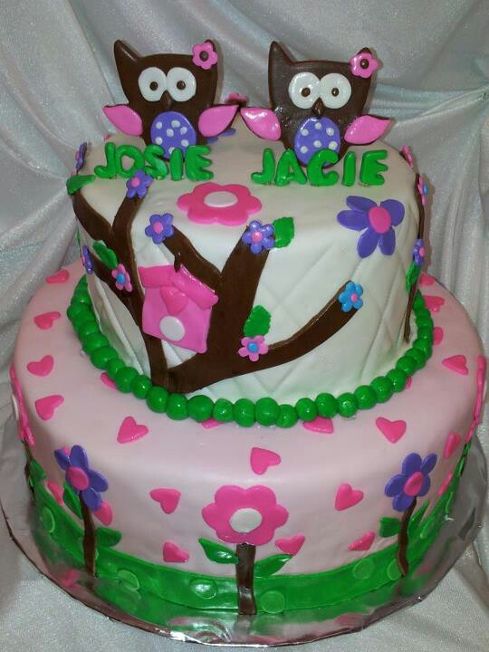 Twin Baby Shower Cake Twin Baby Shower Cake