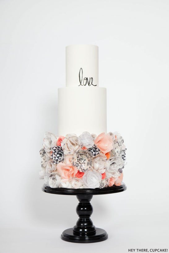 Wafer Paper Flower Cake