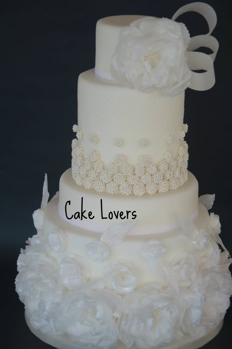Wedding Cake with Wafer Paper