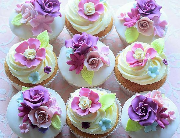 Wedding Floral Cupcakes