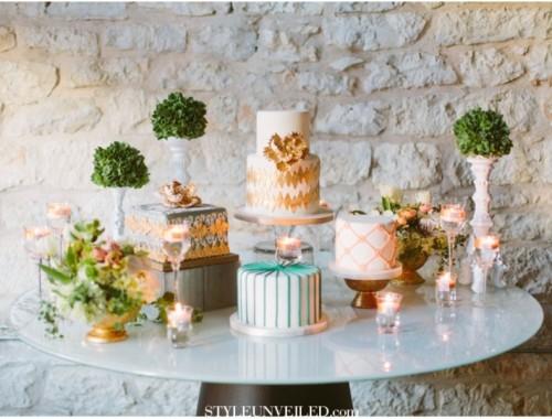 Wedding Multiple Cake Display