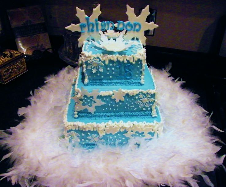 Winter Wonderland Birthday Cake