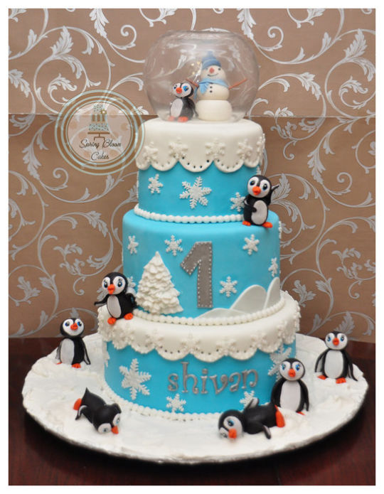 Winter Wonderland Birthday Cake Winter Wonderland Birthday Cake