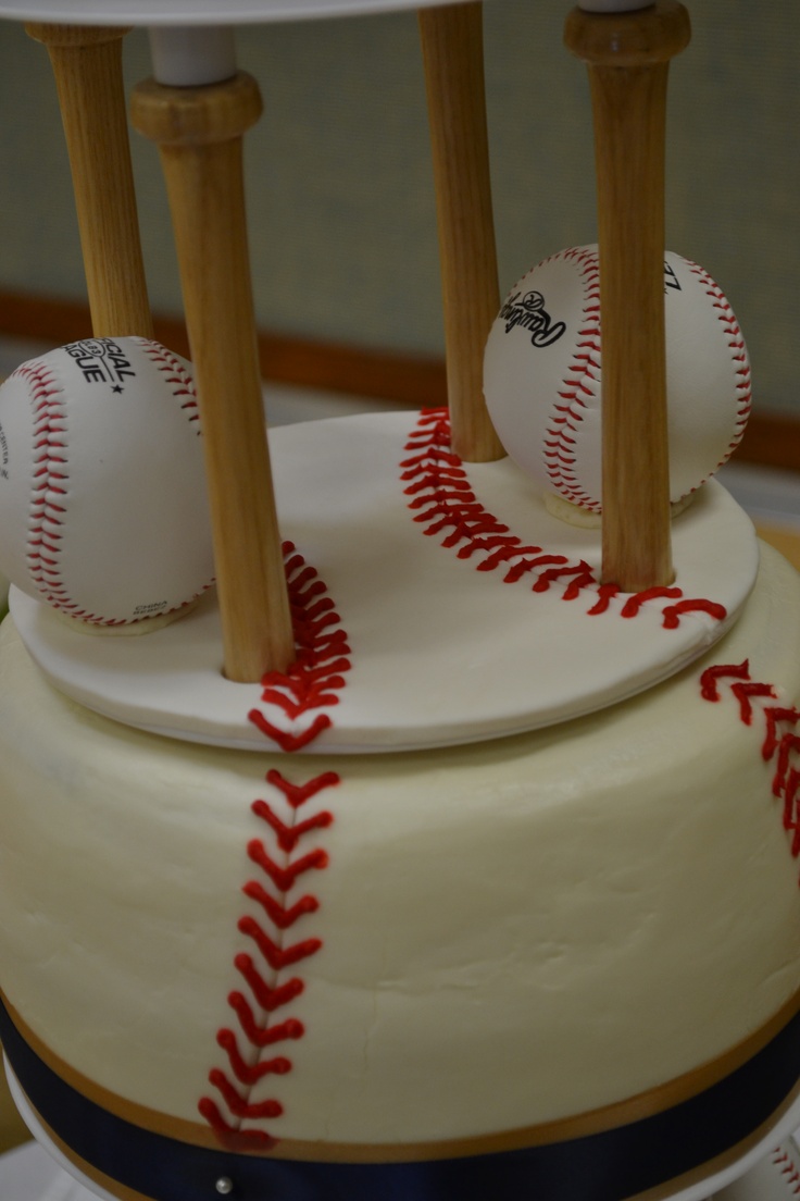3 Tier Wedding Cake Baseball