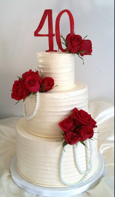 40th Wedding Anniversary Cake Decorations 40th Wedding Anniversary Cake Decorations