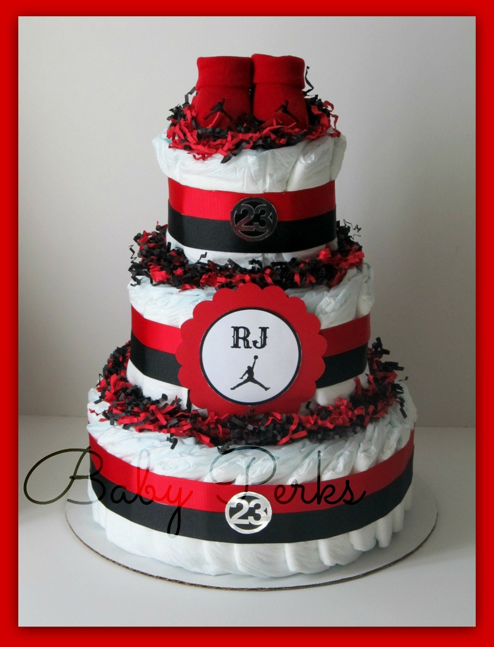 11 Jordan Shoe Baby Shower Cakes Photo Michael Jordan Baby