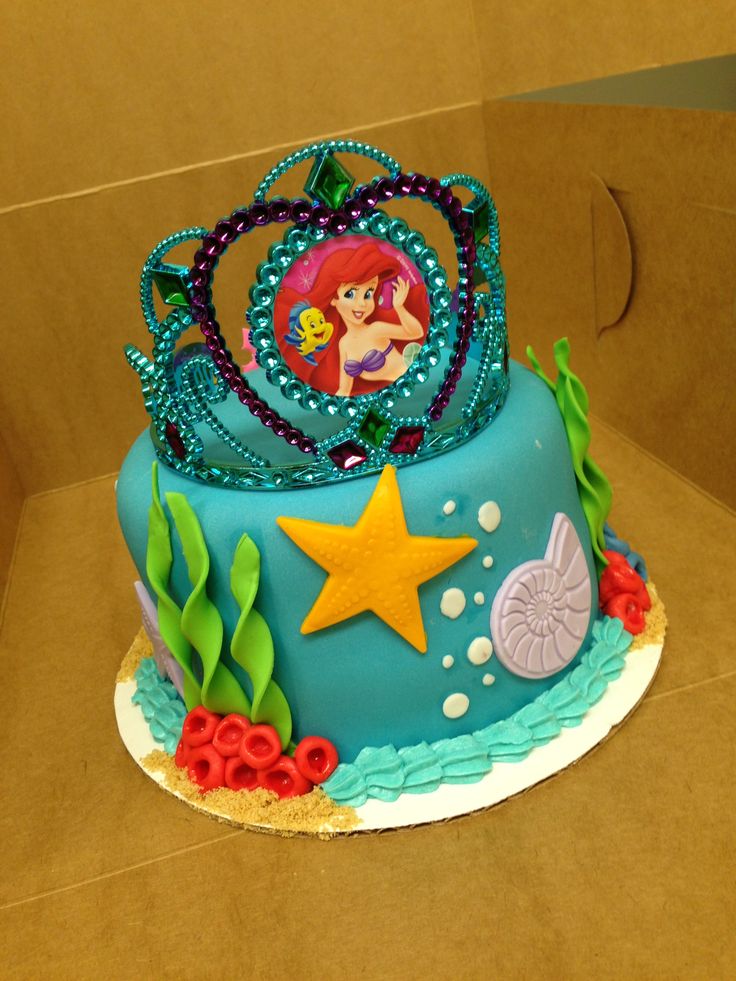 Ariel Little Mermaid Birthday Cake