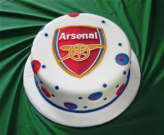 Arsenal Football Birthday Cake