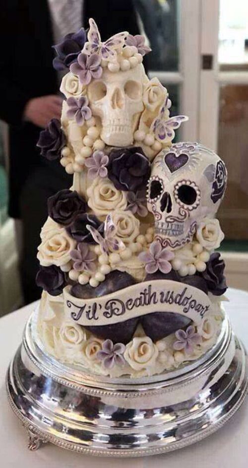 Awesome Skull Wedding Cake Awesome Skull Wedding Cake