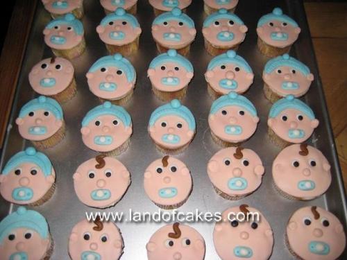 Baby Boy Shower Cupcake Cakes