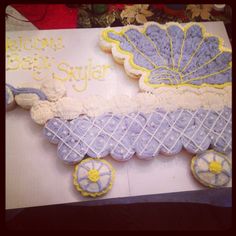 Baby Carriage Cupcake Cake