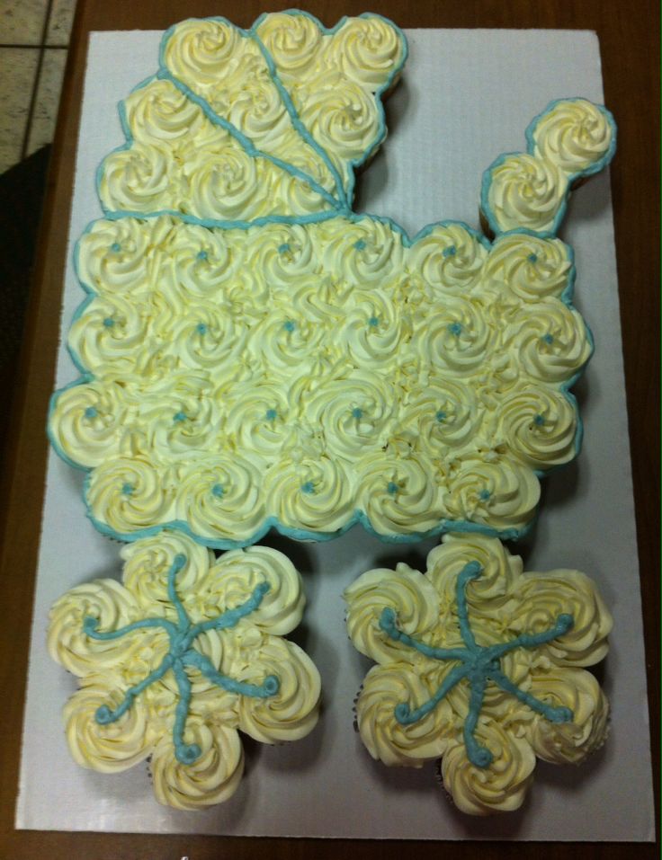 Baby Carriage Cupcake Cake Baby Carriage Cupcake Cake
