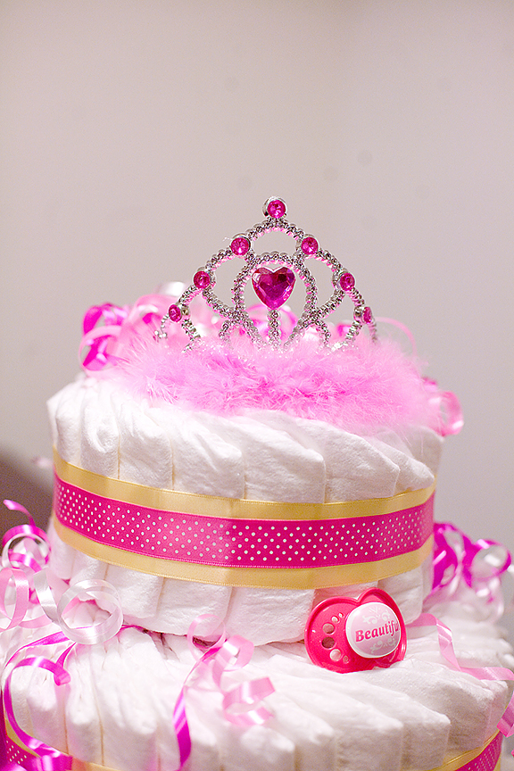 Baby Girl Diaper Cake