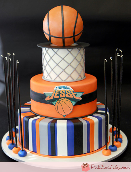 Basketball Bar Mitzvah Cake Basketball Bar Mitzvah Cake