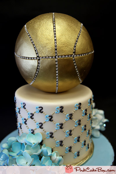 Basketball Bat Mitzvah Cake