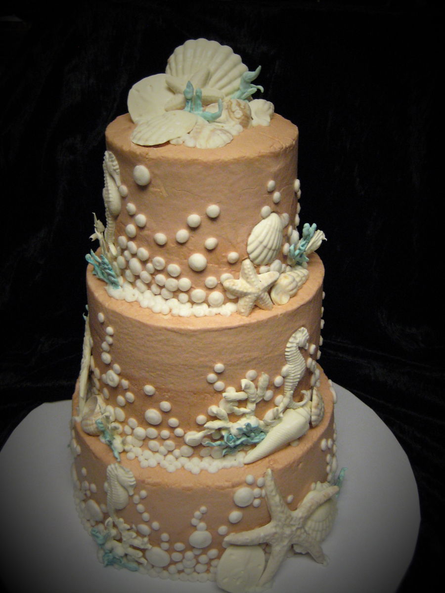 Beach Wedding Cake Buttercream