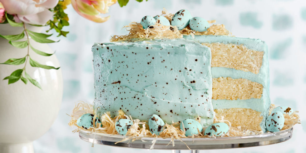 Beautiful Coconut Easter Cake