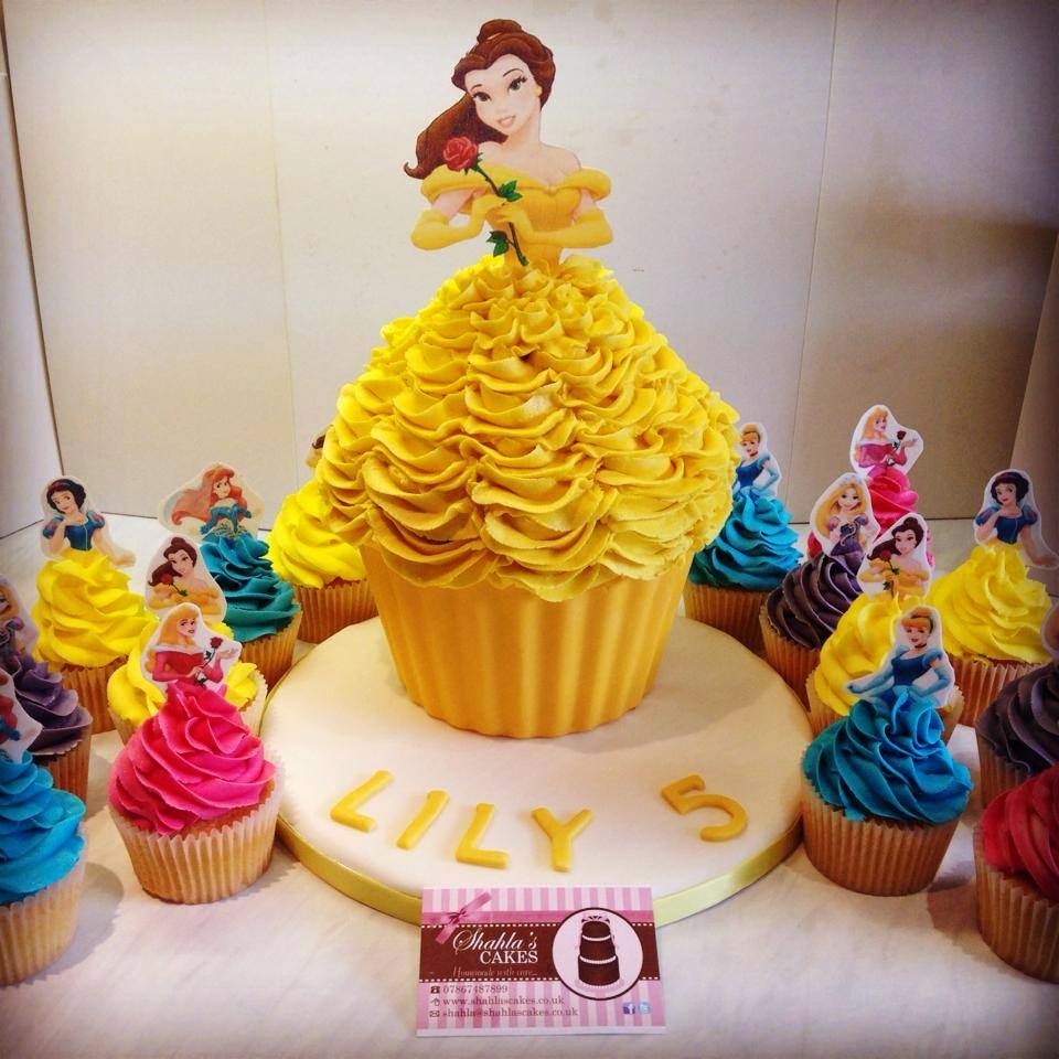 Belle Disney Princess Cupcake Cake