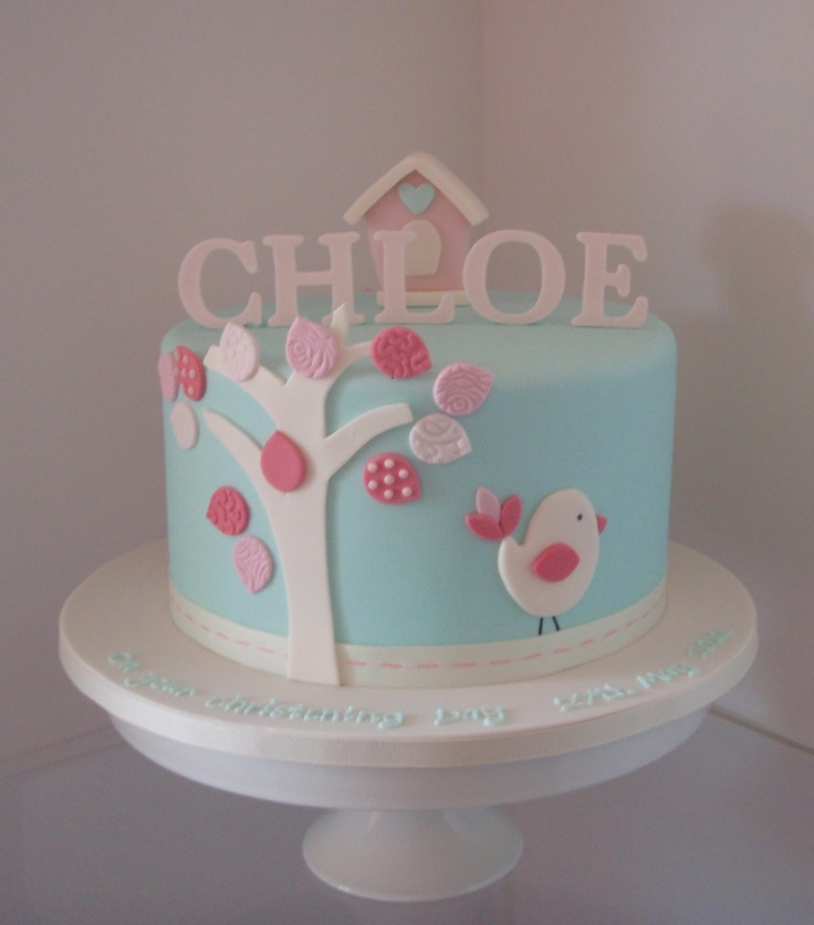 Bird Christening Cake