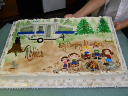 Birthday Cake with RV Camping