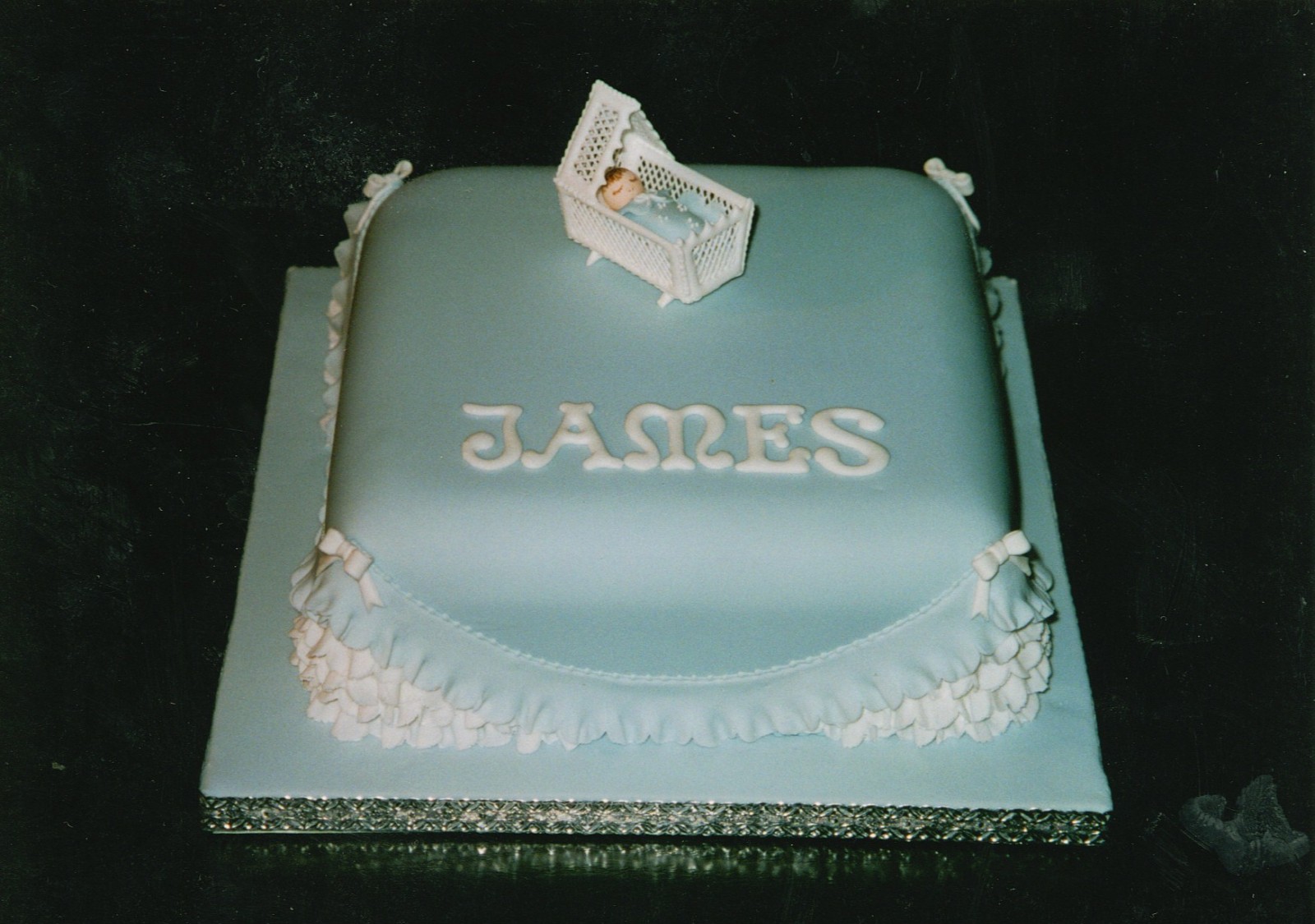 Boy Christening Cake Square Boy Christening Cake Square