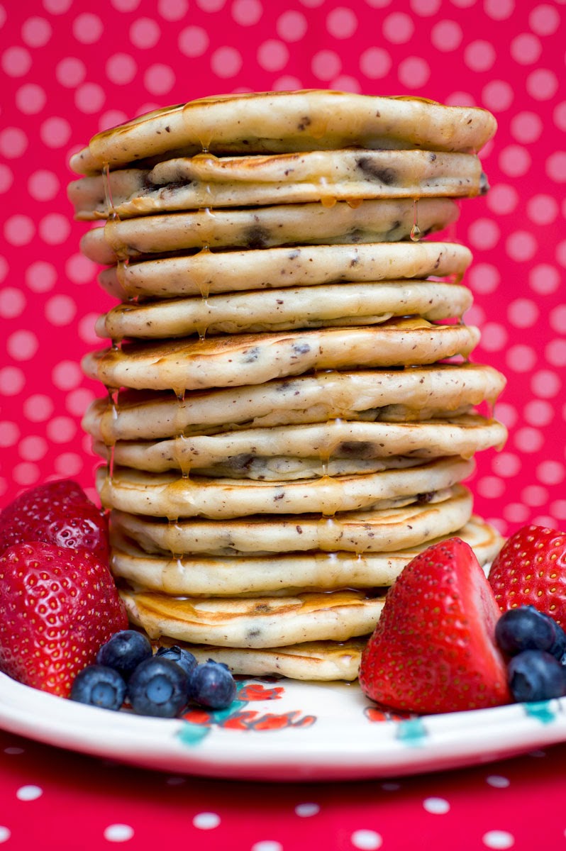 Buttermilk Chocolate Chip Pancakes