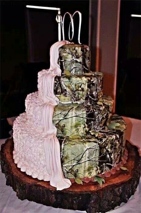 Camo Wedding Cake Ideas