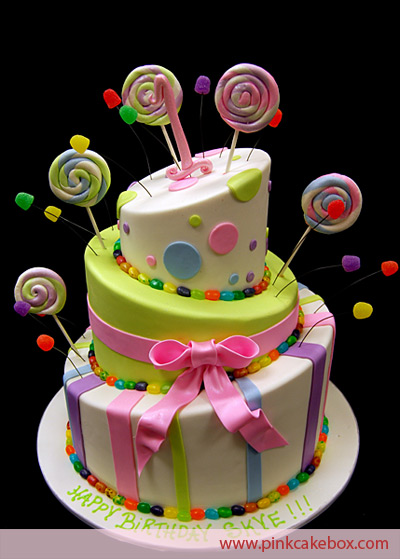 Candy Themed Birthday Cake Candy Themed Birthday Cake