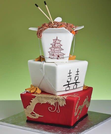 Chinese Food Wedding Cake