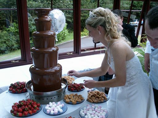 Chocolate Fountain Idea Wedding Cakes