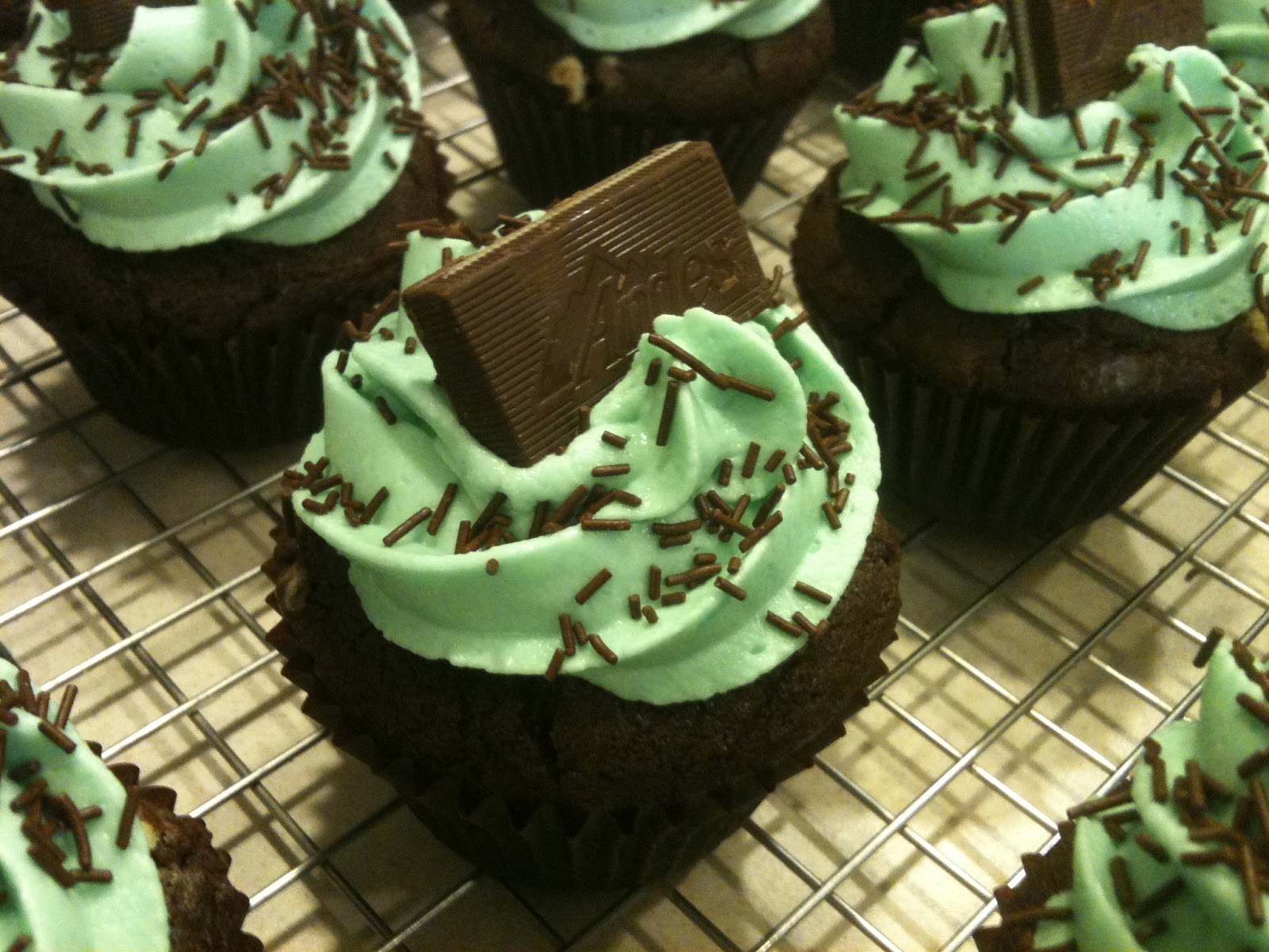 Chocolate Mint Cupcakes