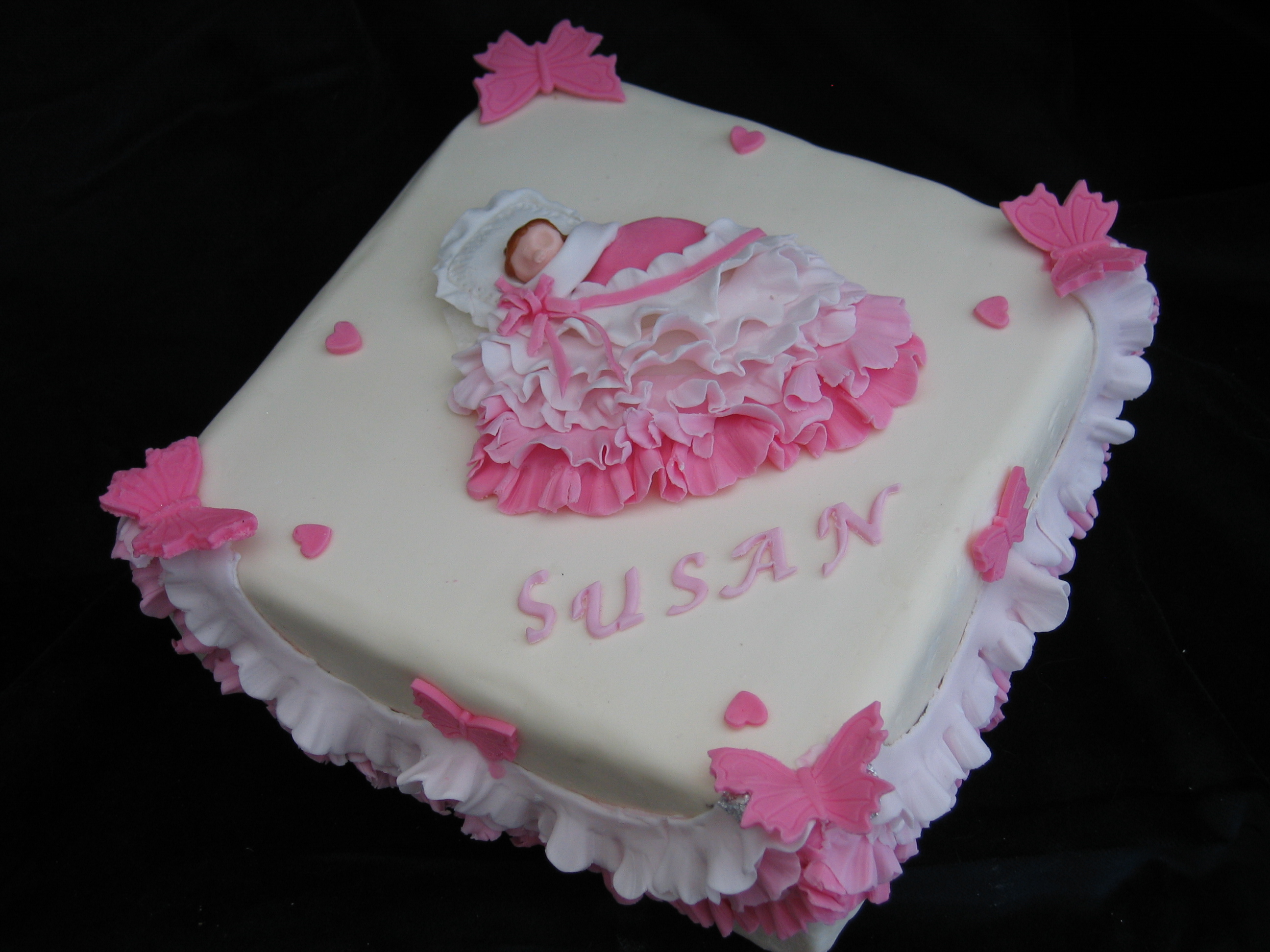 Christening Cake Designs Square