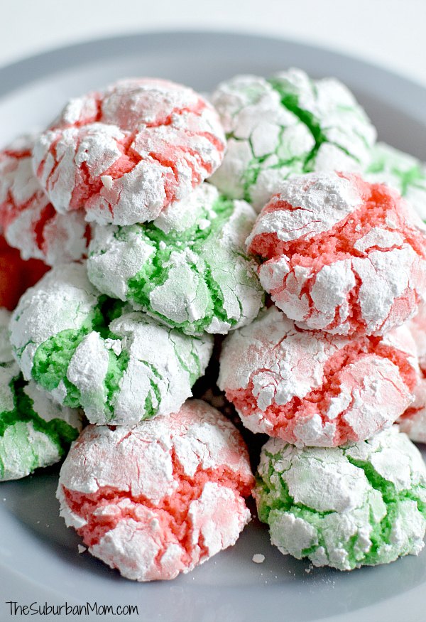 Christmas Crinkle Cookies Cake Mix