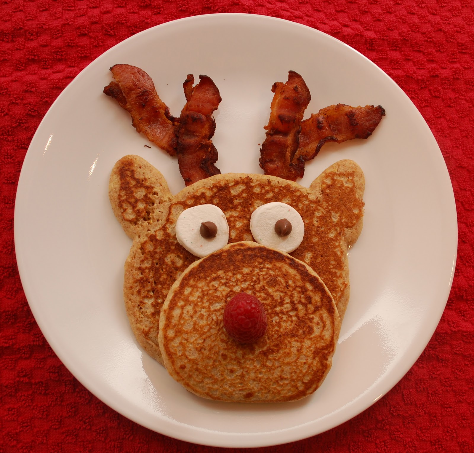 Christmas Reindeer Pancakes