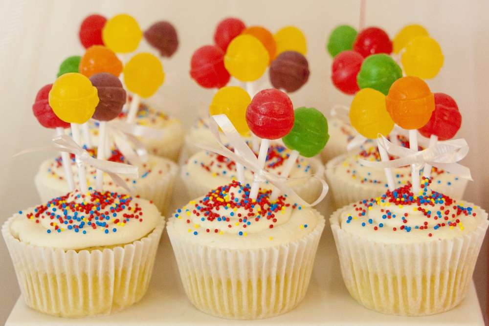 Circus Theme Birthday Party Cupcakes