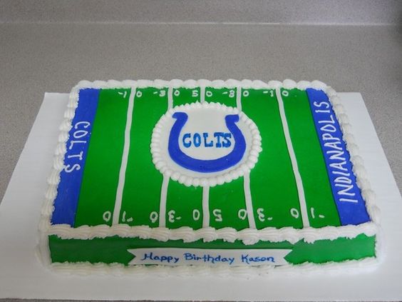 Colts Football Birthday Cake
