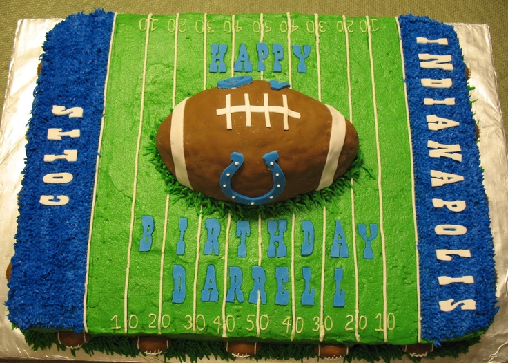 Colts Football Field Cake