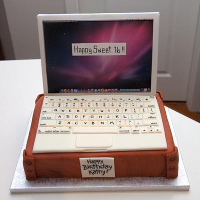 Computer Birthday Cake Computer Birthday Cake