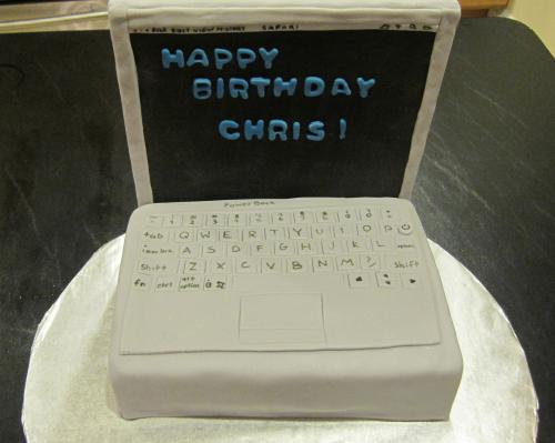 Computer Birthday Cake Computer Birthday Cake