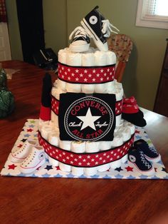 Converse Baby Shower Cake