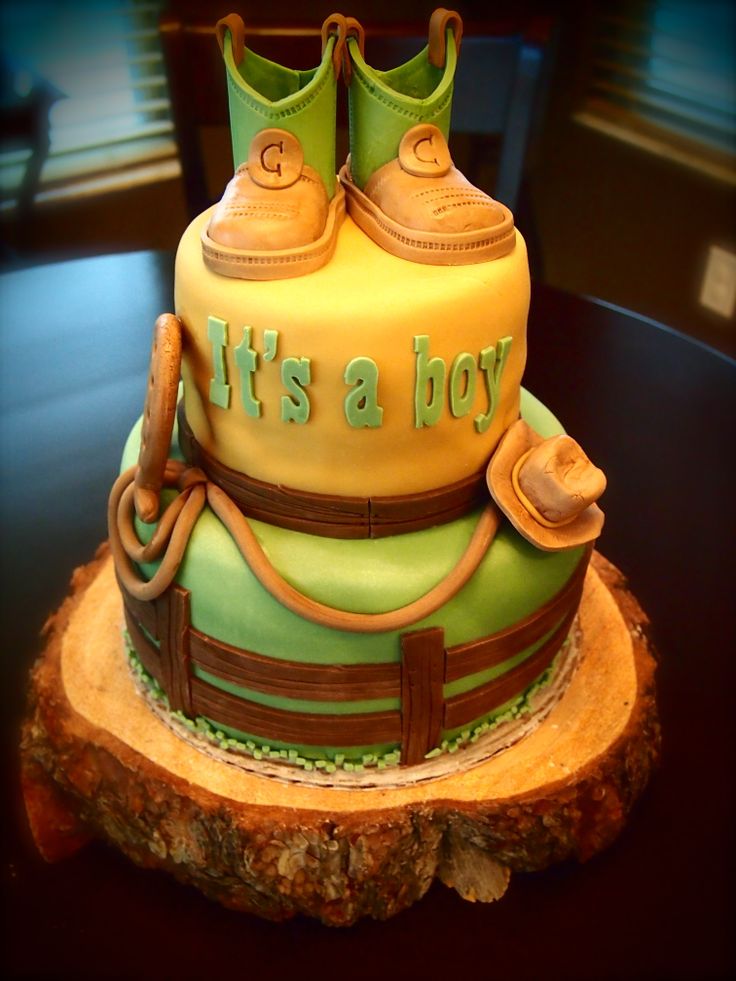 Country Baby Shower Cake Ideas