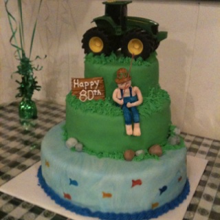 Country Boy Birthday Cake