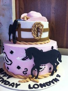 Cowgirl Horse Birthday Cake